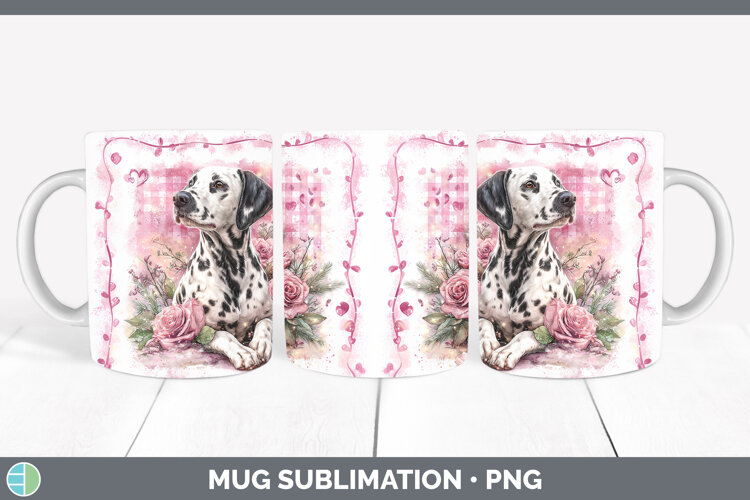GorgeousDogs 02 Checker Valentine Mug Wrap design.