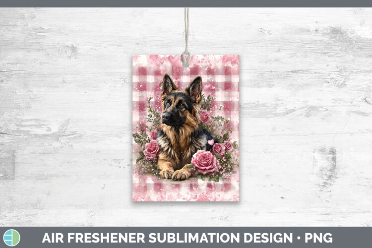 GorgeousDogs 02 Checker Valentine Air Freshener design.
