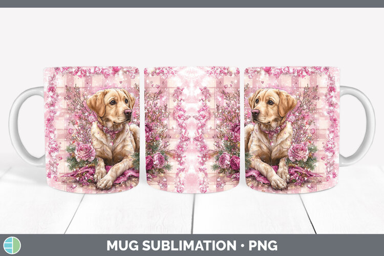 GorgeousDogs 02 Checker Valentine Mug Wrap design.