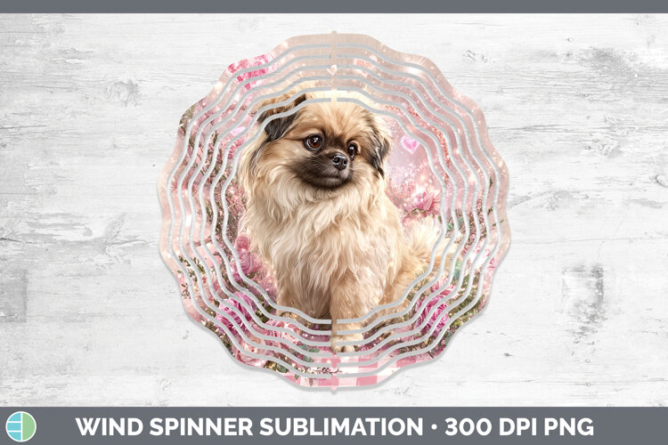 GorgeousDogs 02 Checker Valentine Wind Spinner design.