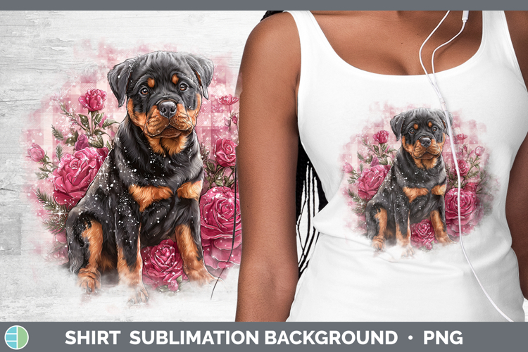 Rottweiler Dogs 02 Checker Valentine Shirt Sublimation Desig