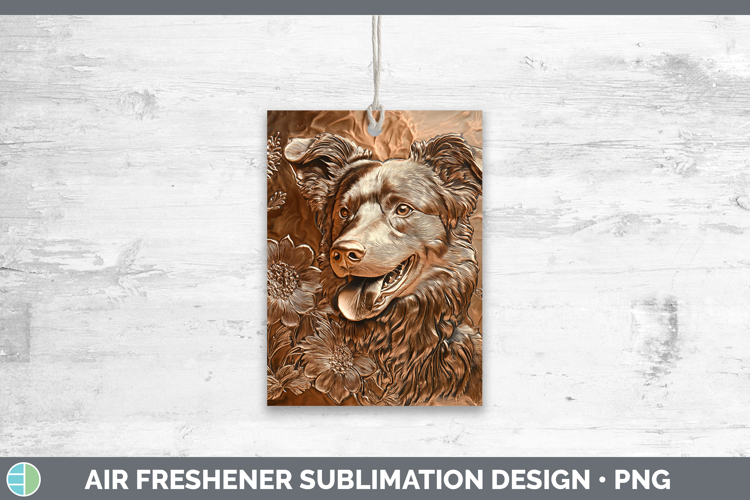Dogs 02 Copper Relief Australian Shepherd Air Freshener Subl