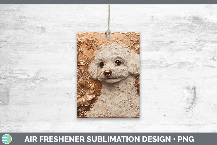GorgeousDogs 02 Copper Relief Air Freshener design.