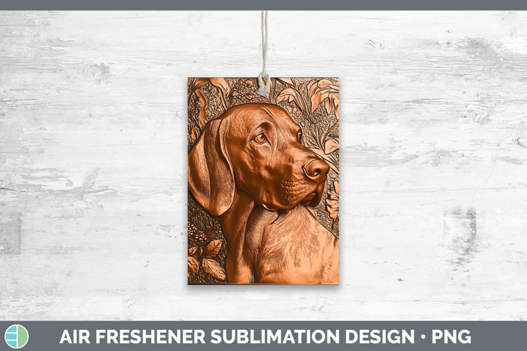 Dogs 02 Copper Relief Bloodhound Air Freshener Sublimation C