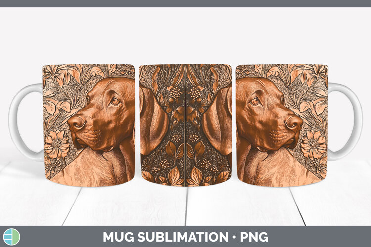 GorgeousDogs 02 Copper Relief Mug Wrap design.