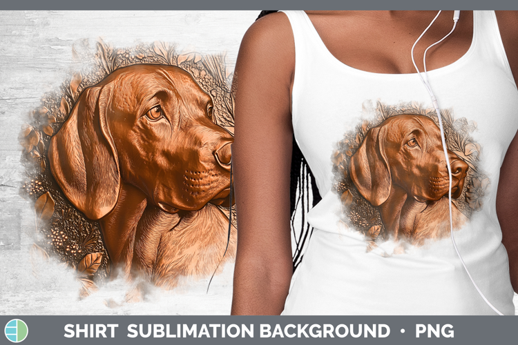 Dogs 02 Copper Relief Bloodhound Shirt Sublimation Sublimati