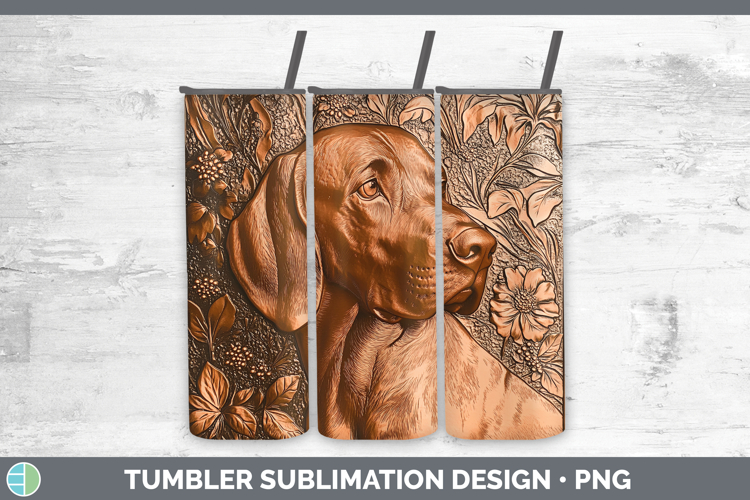 Dogs 02 Copper Relief Bloodhound Tumbler Sublimation 20 oz S