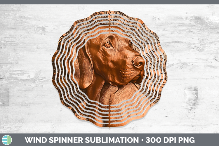 Dogs 02 Copper Relief Bloodhound Wind Spinner Sublimation Sp