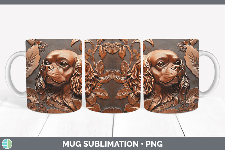 GorgeousDogs 02 Copper Relief Mug Wrap design.