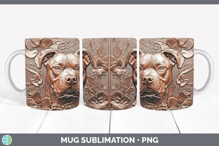 GorgeousDogs 02 Copper Relief Mug Wrap design.