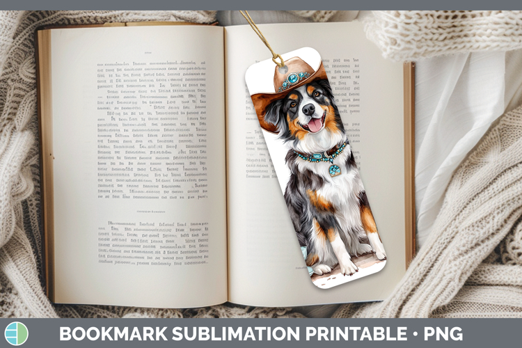 Dogs 02 Country Western Australian Shepherd Bookmark Sublima