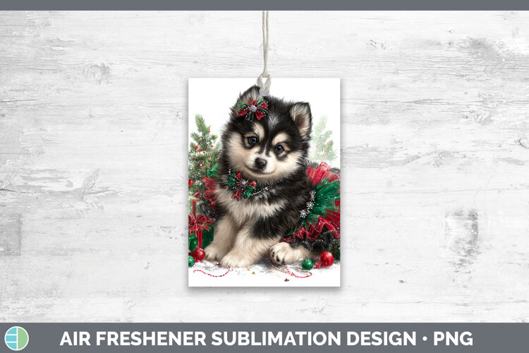 GorgeousDogs 02 Cute Christmas Air Freshener design.