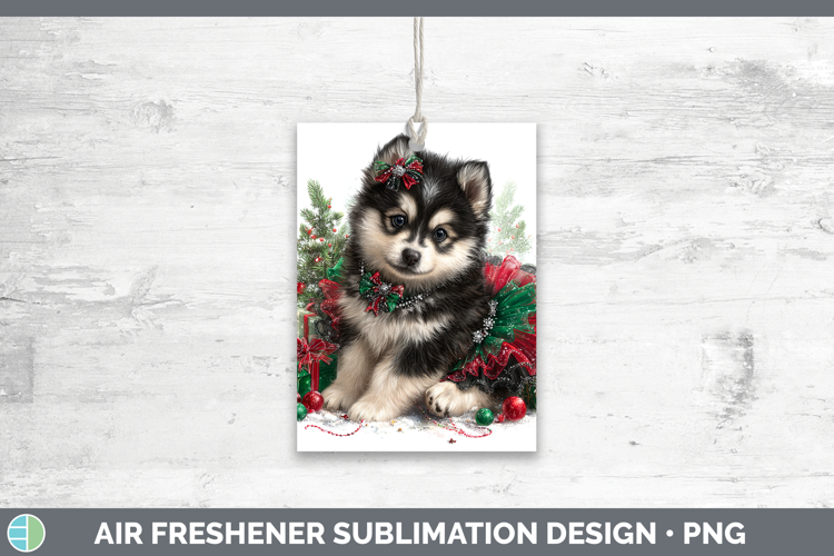 Alaskan Malamute Dogs 02 Cute Christmas Air Freshener Sublim
