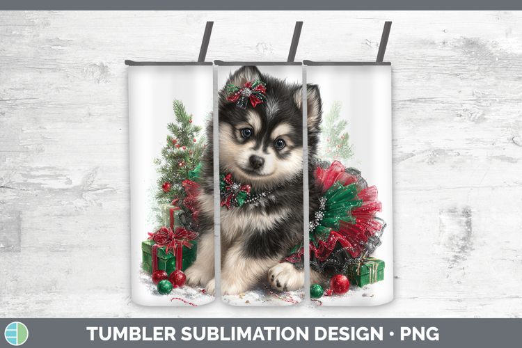 Alaskan Malamute Dogs 02 Cute Christmas Tumbler Sublimation