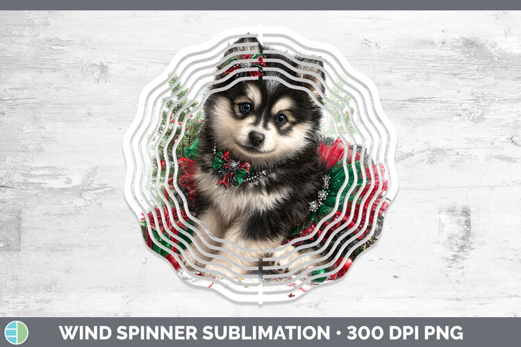 GorgeousDogs 02 Cute Christmas Wind Spinner design.