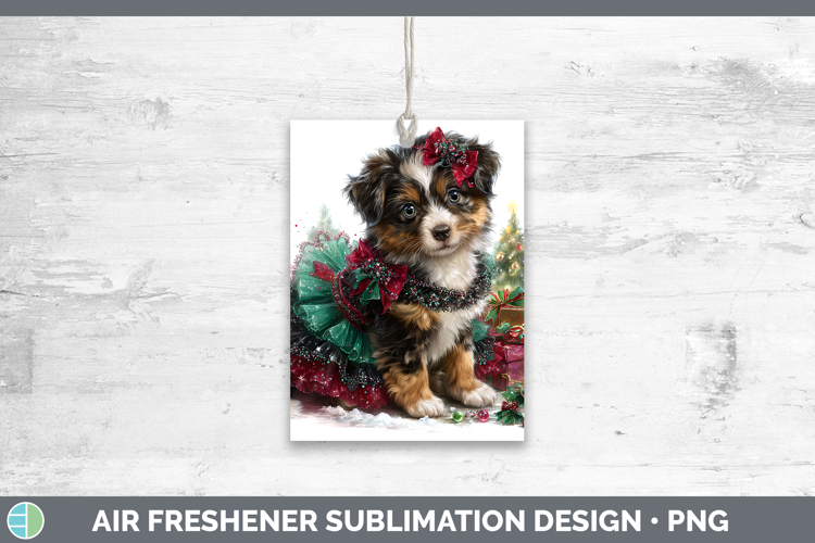 Australian Shepherd Dogs 02 Cute Christmas Air Freshener Sub