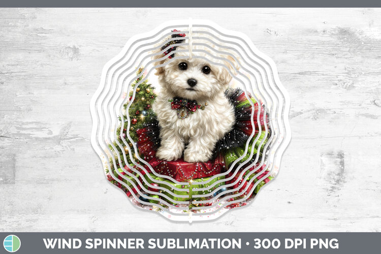 GorgeousDogs 02 Cute Christmas Wind Spinner design.
