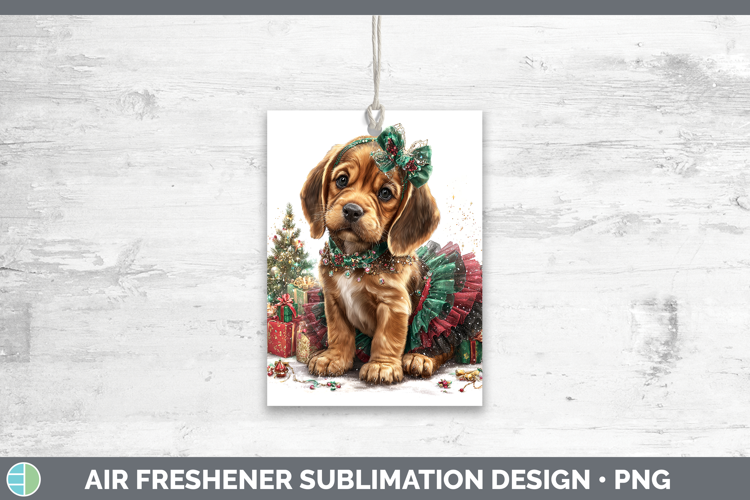 Bloodhound Dogs 02 Cute Christmas Air Freshener Sublimation