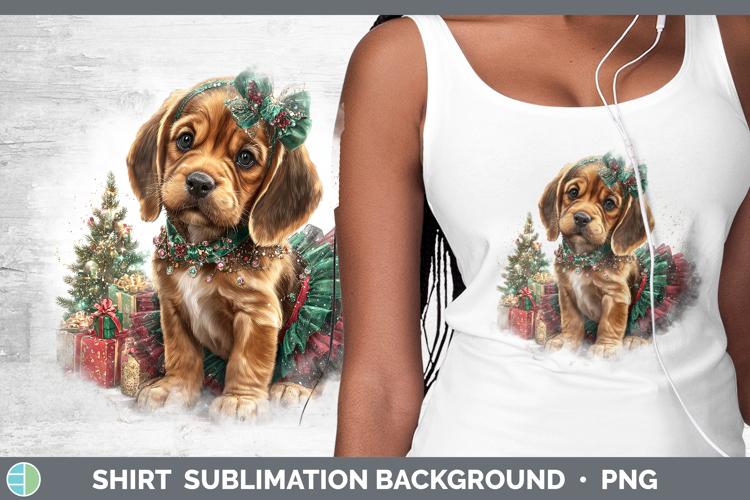 Bloodhound Dogs 02 Cute Christmas Shirt Sublimation Design