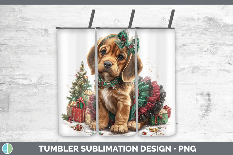 Bloodhound Dogs 02 Cute Christmas Tumbler Sublimation Design
