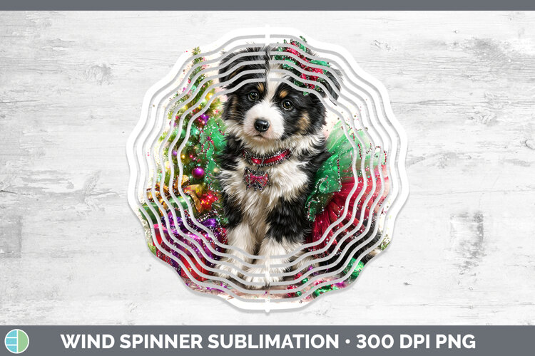 GorgeousDogs 02 Cute Christmas Wind Spinner design.