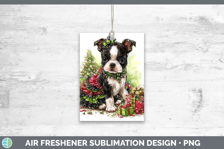 GorgeousDogs 02 Cute Christmas Air Freshener design.
