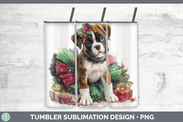 GorgeousDogs 02 Cute Christmas Tumbler design.