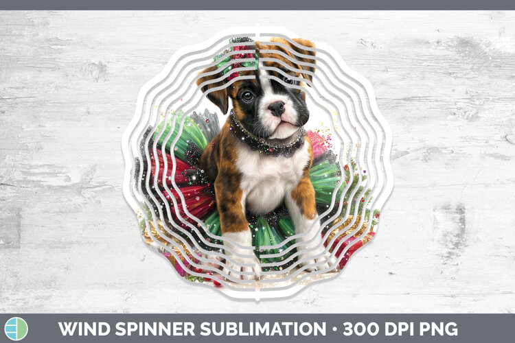 GorgeousDogs 02 Cute Christmas Wind Spinner design.