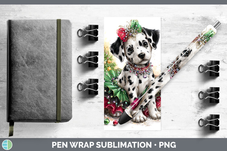 GorgeousDogs 02 Cute Christmas Pen Wrap design.