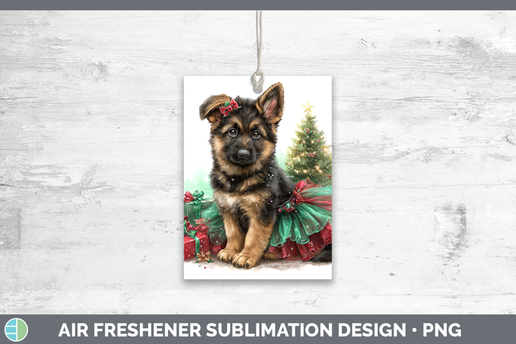 German Shepherd Dogs 02 Cute Christmas Air Freshener Sublima