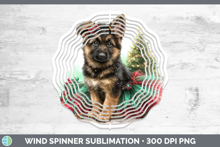GorgeousDogs 02 Cute Christmas Wind Spinner design.