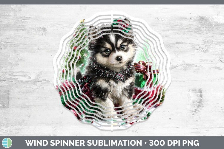 GorgeousDogs 02 Cute Christmas Wind Spinner design.