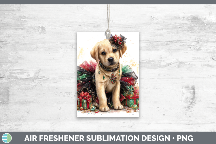 Labrador Retriever Dogs 02 Cute Christmas Air Freshener Subl