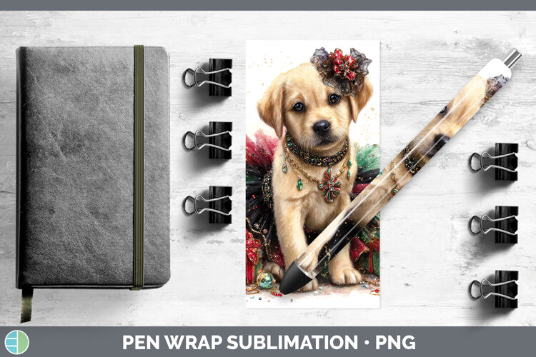 GorgeousDogs 02 Cute Christmas Pen Wrap design.