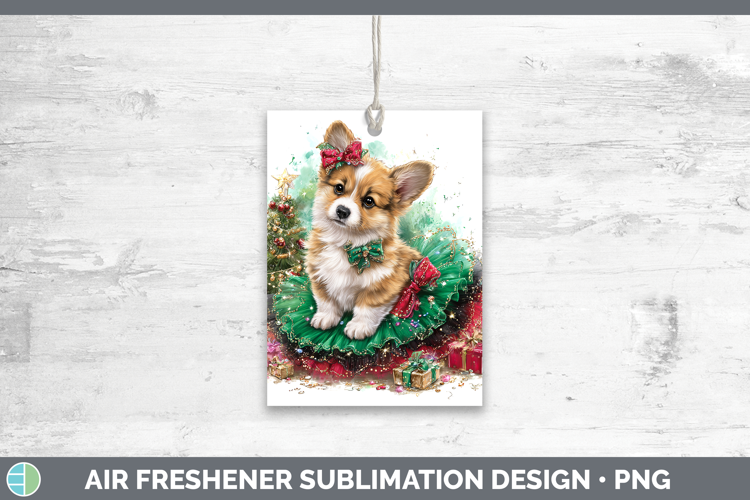Pembrook Corgi Dogs 02 Cute Christmas Air Freshener Sublimat