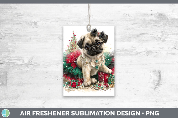 GorgeousDogs 02 Cute Christmas Air Freshener design.