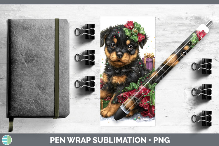 GorgeousDogs 02 Cute Christmas Pen Wrap design.