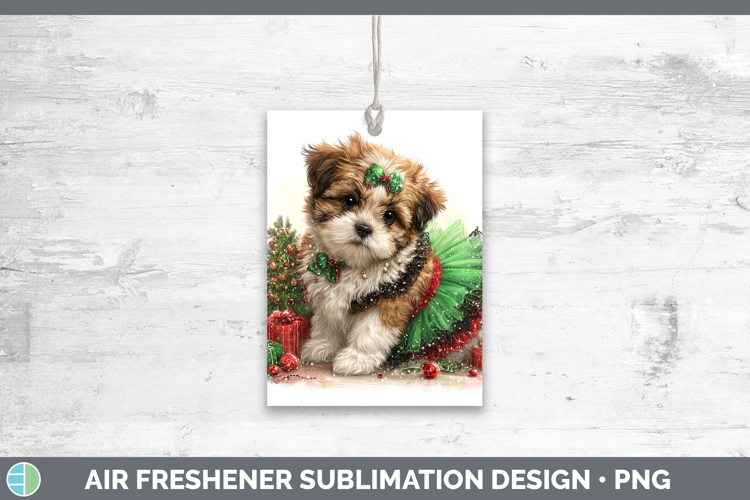 Shih Tzu Dogs 02 Cute Christmas Air Freshener Sublimation De