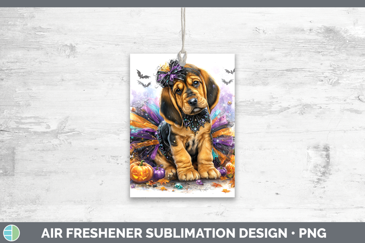 Dogs 02 Halloween Bloodhound Air Freshener Sublimation Car F