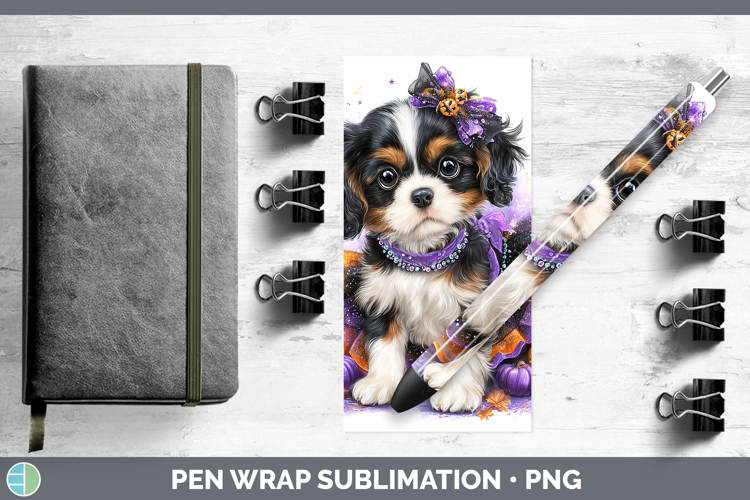 Dogs 02 Halloween Cavalier King Charles Spaniel Pen Wrap Sub