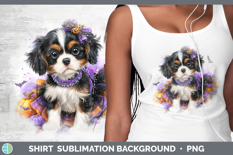 Dogs 02 Halloween Cavalier King Charles Spaniel Shirt Sublim