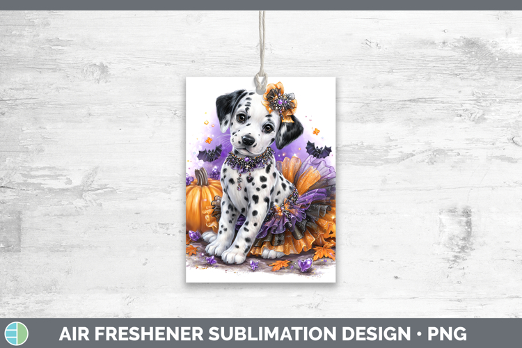 Dogs 02 Halloween Dalmatian Air Freshener Sublimation Car Fr