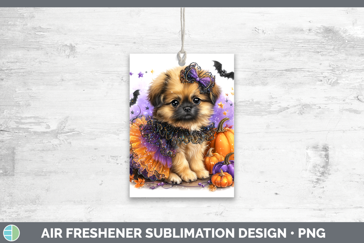 Dogs 02 Halloween Pekingese Air Freshener Sublimation Car Fr