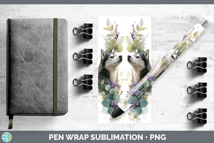 GorgeousDogs 02 Lavender and Eucalyptus Pen Wrap design.