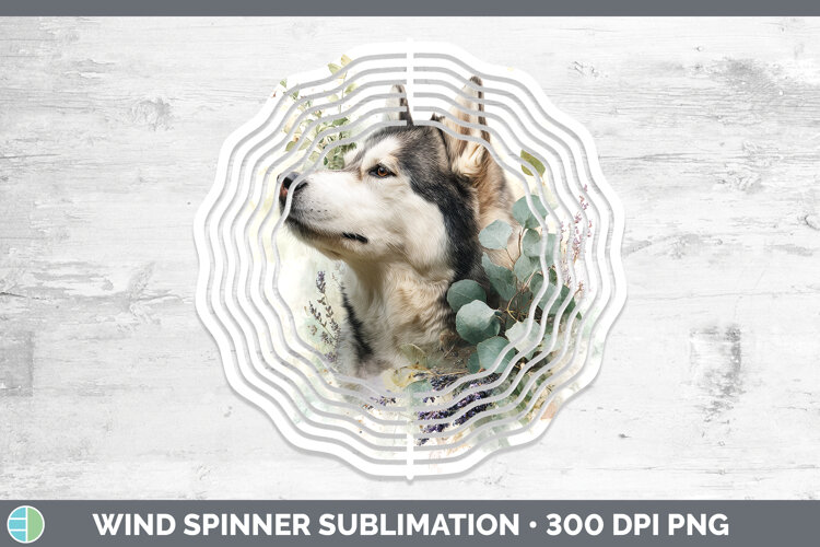 GorgeousDogs 02 Lavender and Eucalyptus Wind Spinner design.