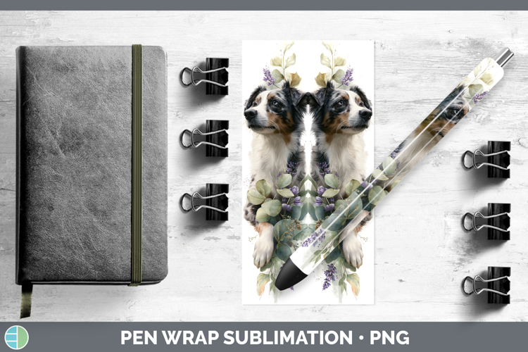 GorgeousDogs 02 Lavender and Eucalyptus Pen Wrap design.