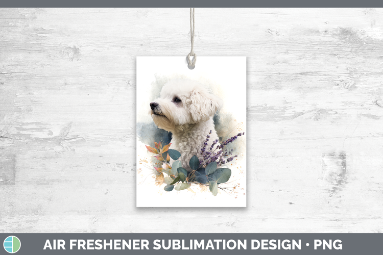 Bichon Frise Dogs 02 Lavender and Eucalyptus Air Freshener S