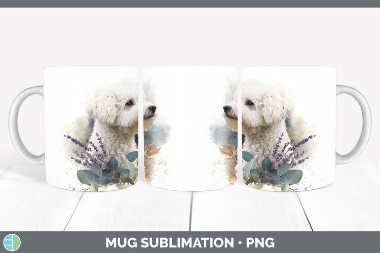 GorgeousDogs 02 Lavender and Eucalyptus Mug Wrap design.