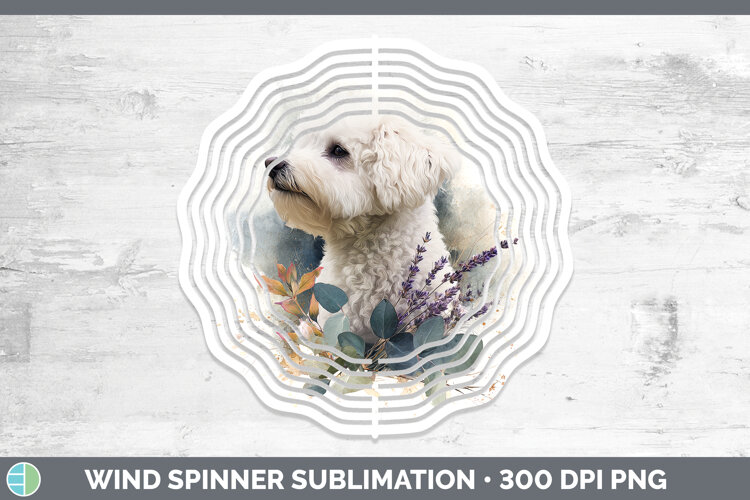 GorgeousDogs 02 Lavender and Eucalyptus Wind Spinner design.