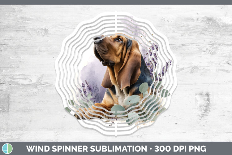 GorgeousDogs 02 Lavender and Eucalyptus Wind Spinner design.